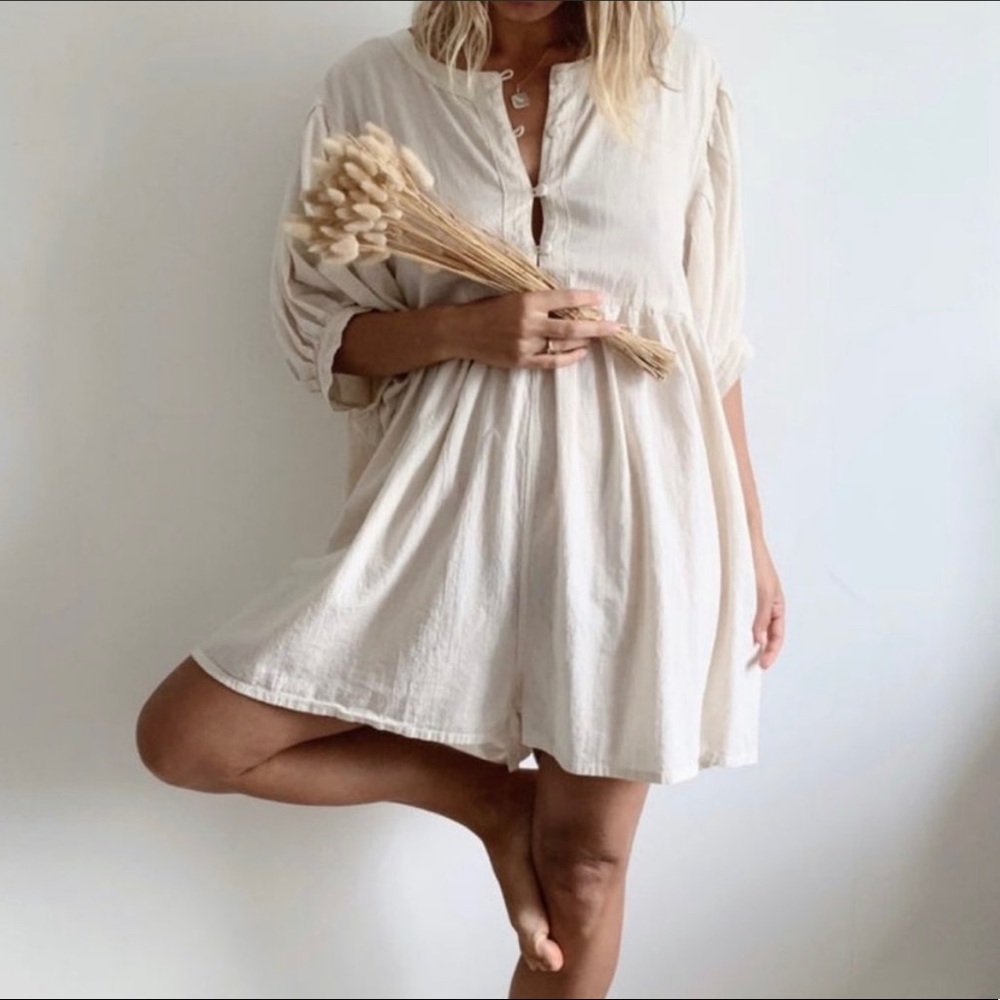 Avy & Co SOL Bloomer Playsuit in Butter Milk